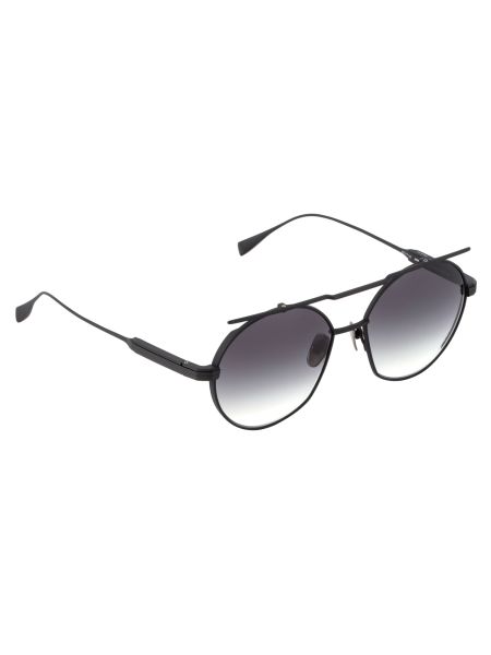 AUGMENT 01 Black Aviator Titanium Sunglasses | PUYI OPTICAL