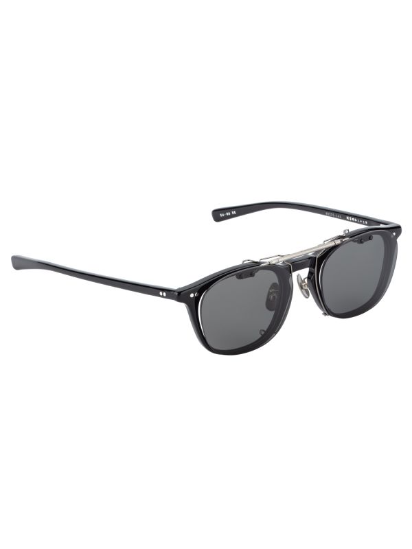 KA-86 Black Rectangle Acetate Sunglasses