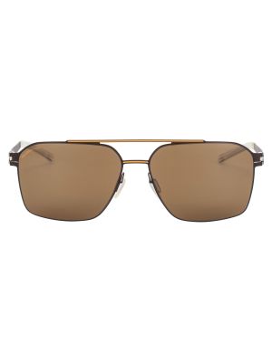 FREDDY Brown/Orange Square Titanium Sunglasses | PUYI OPTICA